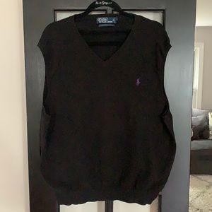 Men’s Polo Sweater Vest - XXL Black